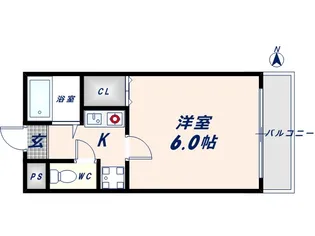 大阪府東大阪市川俣本町【マンション】の間取り
