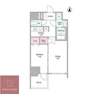 コンフォリア・リヴ新大阪WEST【13階】の間取り