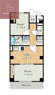 リュストル平野【4階】の間取り