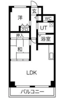 サンパレス桃山台【3階】の間取り