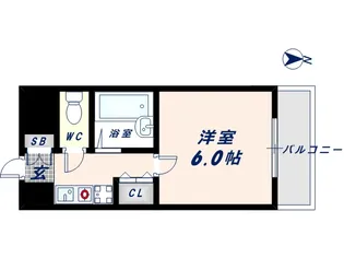 大阪府東大阪市長田中1丁目【マンション】の間取り