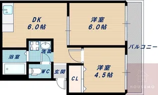 ニュー江坂ハイツ【1階】の間取り