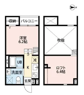 OAZO今里オアゾイマザト【102号室】の間取り