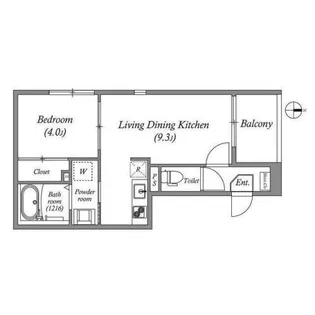 大阪府大阪市生野区桃谷2丁目【アパート】の間取り