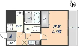 モアナコート【306号室】の間取り