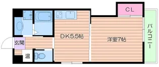 大阪府大阪市東住吉区東田辺2丁目【マンション】の間取り