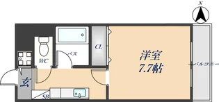 ラフィネシャンブル【3階】の間取り