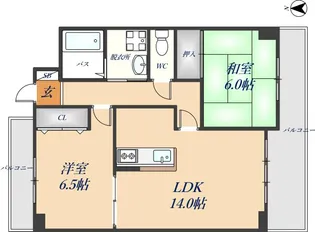 ニューエスポワール【306号室】の間取り