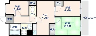 ファミール永田【5階】の間取り