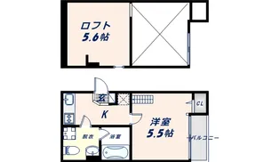 大阪府東大阪市衣摺3丁目【アパート】の間取り