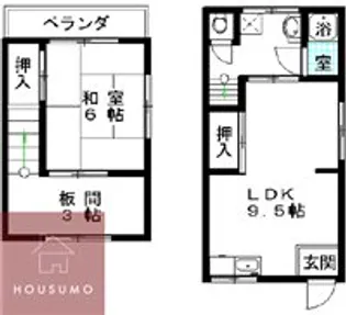 大阪府吹田市山田東1丁目【一戸建】の間取り