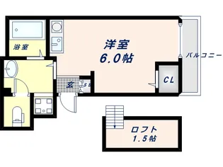 大阪府東大阪市足代北2丁目【マンション】の間取り