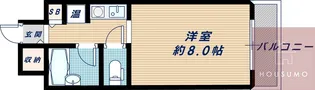 ミールズ江坂【601号室】の間取り