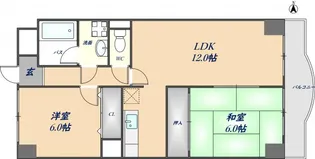 大阪府東大阪市加納7丁目【マンション】の間取り