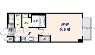 ファステート大阪城東グリッジ【2階】の間取り