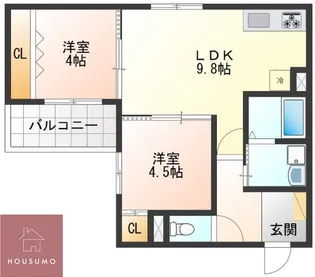 REGALO吹田【1階】の間取り