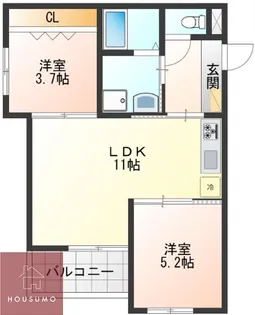 REGALO(リガロ)吹田【1階】の間取り