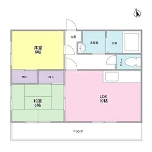 シンフォニーレジデンス石切【3B号室】の間取り