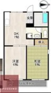 アヴェニュー曽根【2階】の間取り