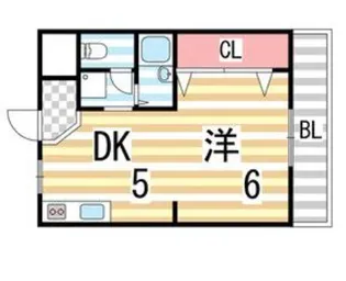 マンションヨコタ2号館【2階】の間取り