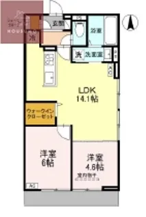 アイビー俊徳道【1階】の間取り