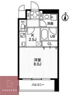 アーバンフラッツ西中島【704号室】の間取り