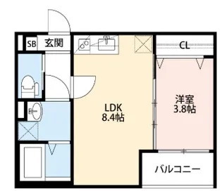 プルミエール瑞光 【102号室】の間取り