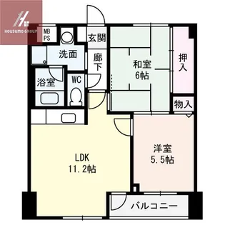 ルミエール【102号室】の間取り