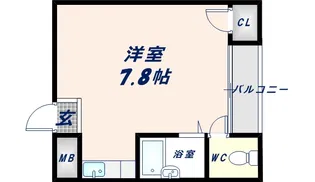 SG第2グローバルハイツ【1C号室】の間取り