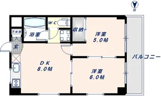 カーソル高井田【305号室】の間取り