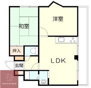 メゾン桜塚【101号室】の間取り
