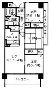 コレンテ【3階】の間取り