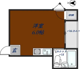 エスペランサ布市【202号室】の間取り