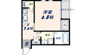 エフスタイル大蓮南1号館【2階】の間取り