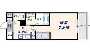 グランパシフィック小路【303号室】の間取り