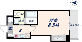 Mプラザ今里【7階】の間取り