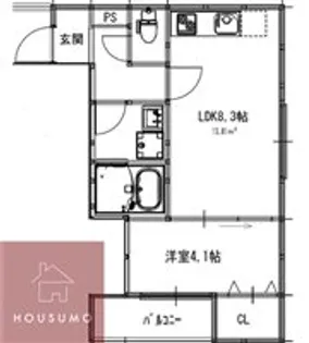 ジラフ吹田内本町【3階】の間取り