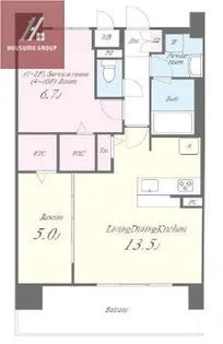 ディエスベアティ久宝寺口【7階】の間取り