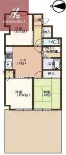 ネオポリス志紀【105号室】の間取り