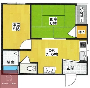 レジデンス三津屋【3階】の間取り