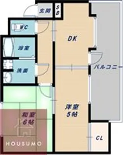 ルーエハイム【3号室】の間取り