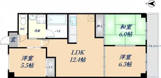 ニュープリーメル【812号室】の間取り