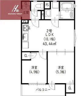 クリエオーレ南津の辺町【1階】の間取り