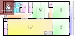 東山本ハイツ【1階】の間取り