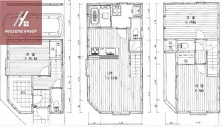 大阪府大阪市生野区中川西1丁目【一戸建】の間取り