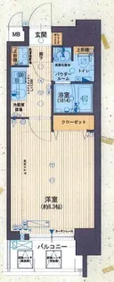 JPレジデンス大阪城南【704号室】の間取り