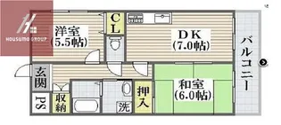 ホリデーコート加美【206号室】の間取り