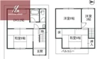 大阪府東大阪市吉田3丁目【一戸建】の間取り