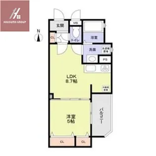 フォレストクリエオーレ中川【3階】の間取り