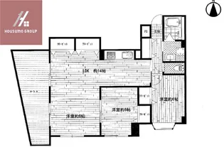 サンライズ明研【1階】の間取り
